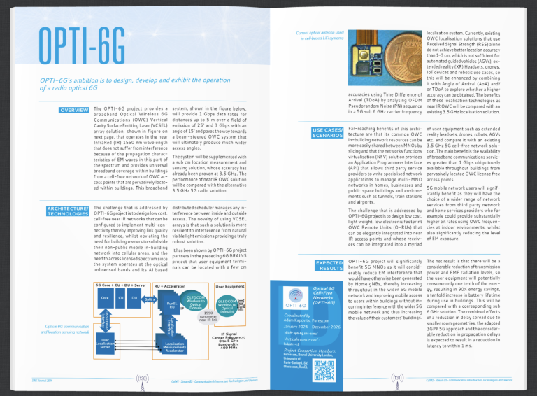 OPTI-6G project part of the SNS JU Journal 2024